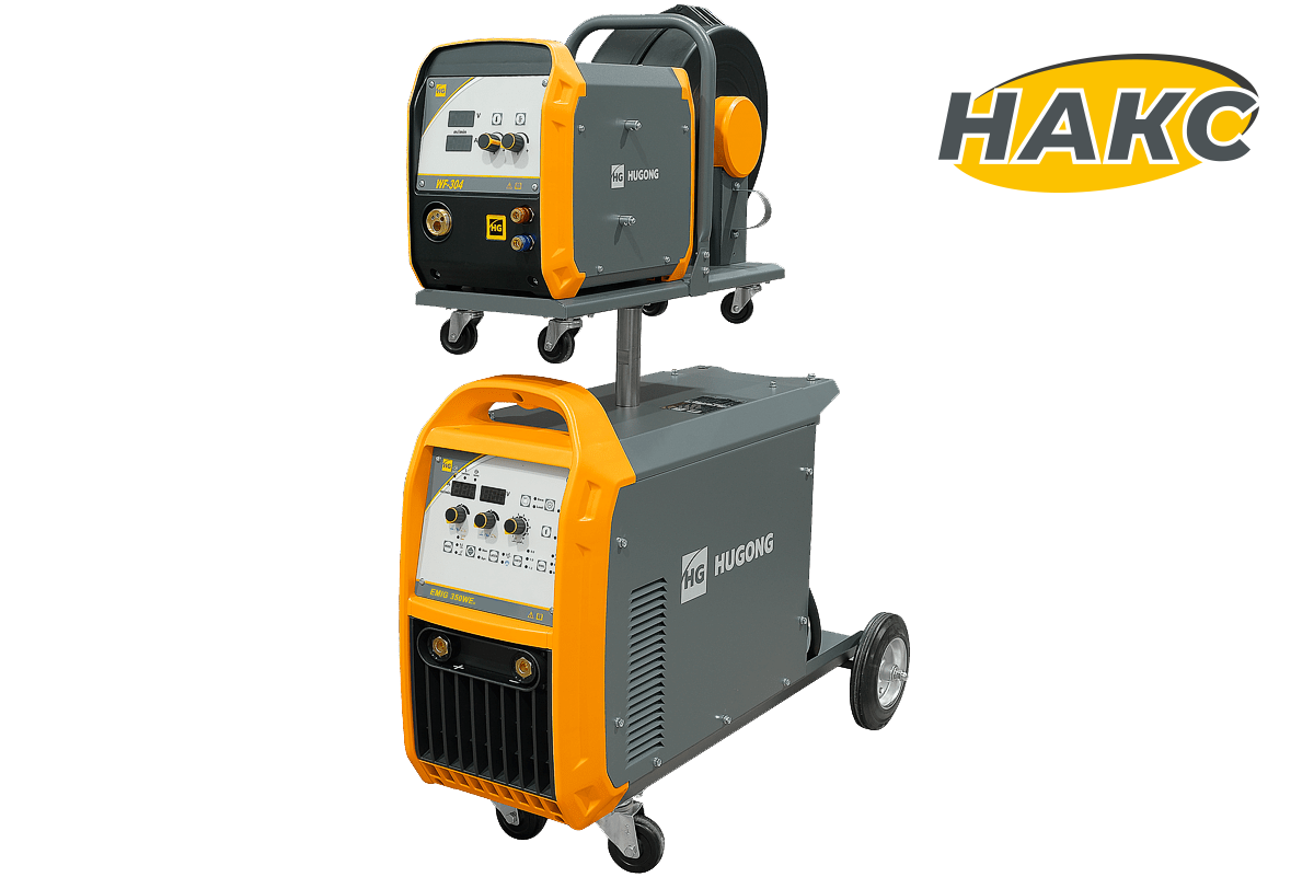 картинка Сварочный полуавтомат HUGONG EMIG 350WE III (цифровой подающий) (без горелки и кабель-пакета)