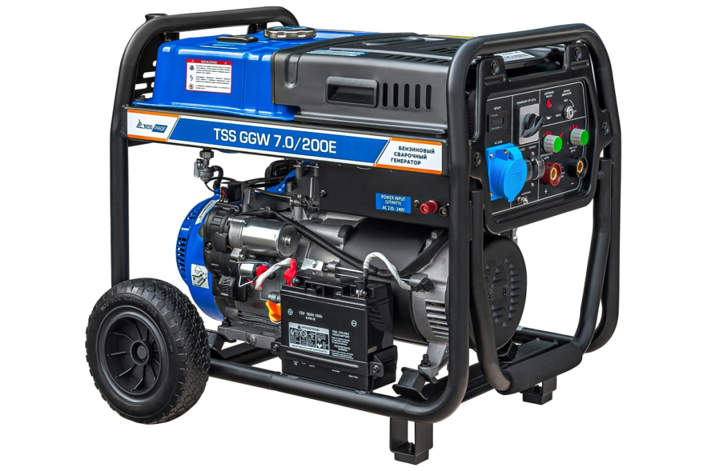 Бензиновый сварочный генератор TSS PROF GGW 7.0/200E 045625