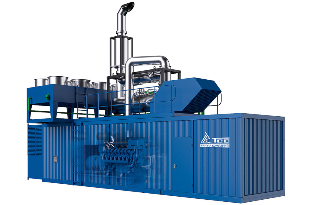 Газопоршневая электростанция TSS GE-1000 контейнерного исполнения 038625