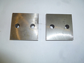 Нож для резчика арматуры ТСС GQ-50,A.N (к-т из 2-х деталей с 2 отверстиями М16,90х90х26 мм) 490489